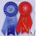 7" Stock Rosettes W/ Pin Backs (2nd Place)